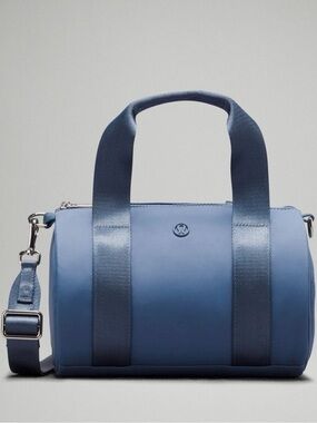 Lululemon Blue Knit Nylon Mini Duffel Bag New